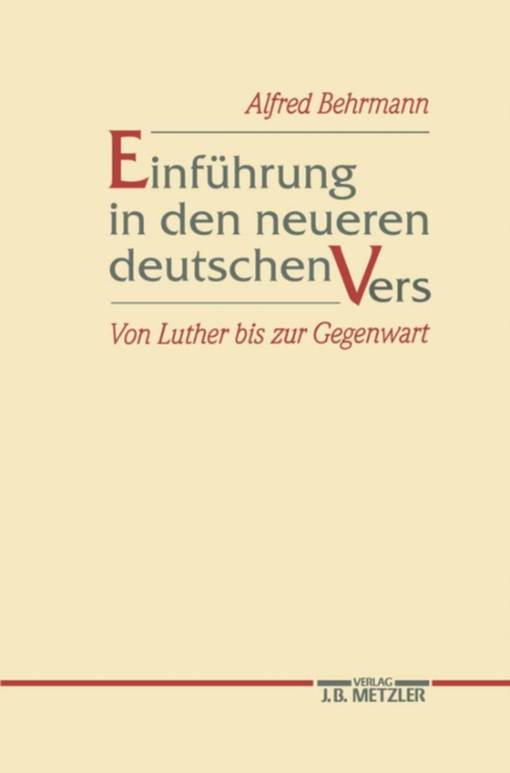 Einführung in den neueren deutschen Vers (e-bog) af Behrmann, Alfred