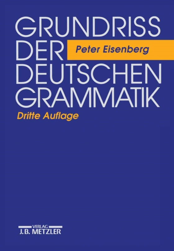 Grundriss der deutschen Grammatik (e-bog) af Eisenberg, Peter