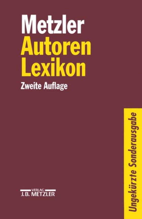 Metzler Autoren Lexikon (e-bog) af -