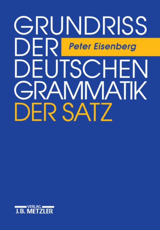 Grundriss der deutschen Grammatik (e-bog) af Eisenberg, Peter