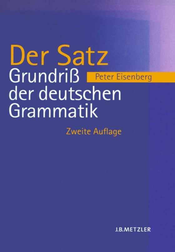 Grundriß der deutschen Grammatik (e-bog) af Eisenberg, Peter