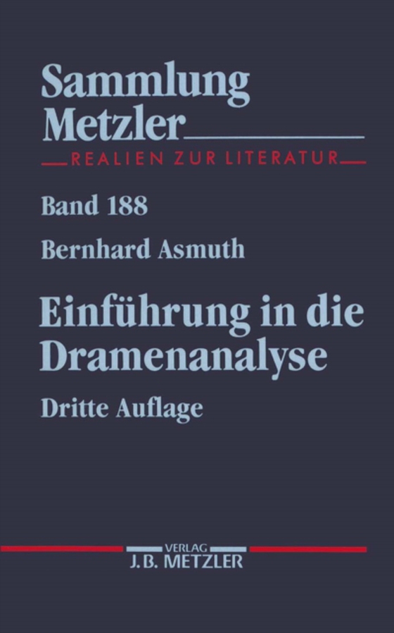 SM 188 ASMUTH  3.AUFL. DRAMENANALYSE (e-bog) af Asmuth, Bernhard