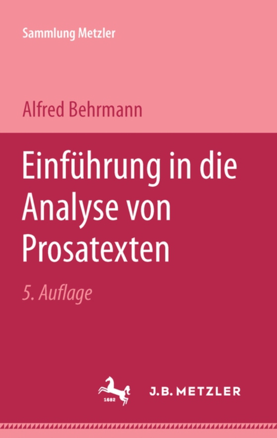 Einführung in die Analyse von Prosatexten