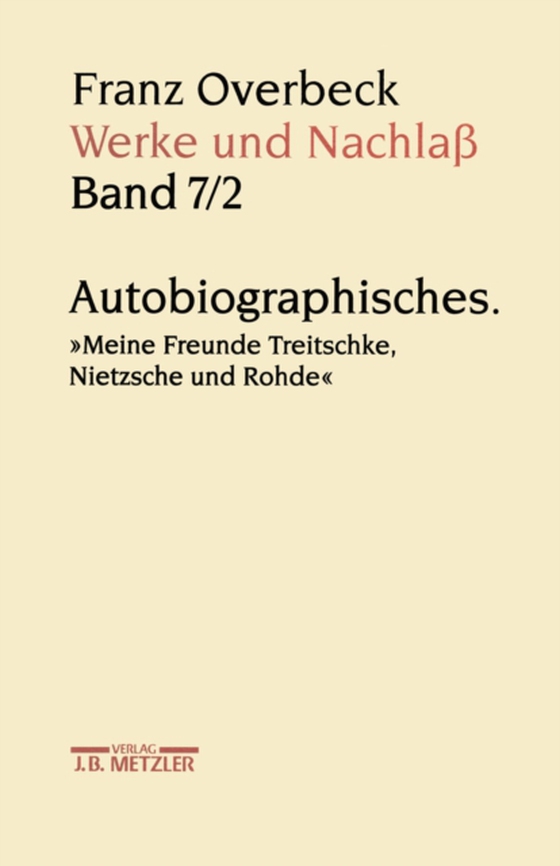 Franz Overbeck: Werke und Nachlaß