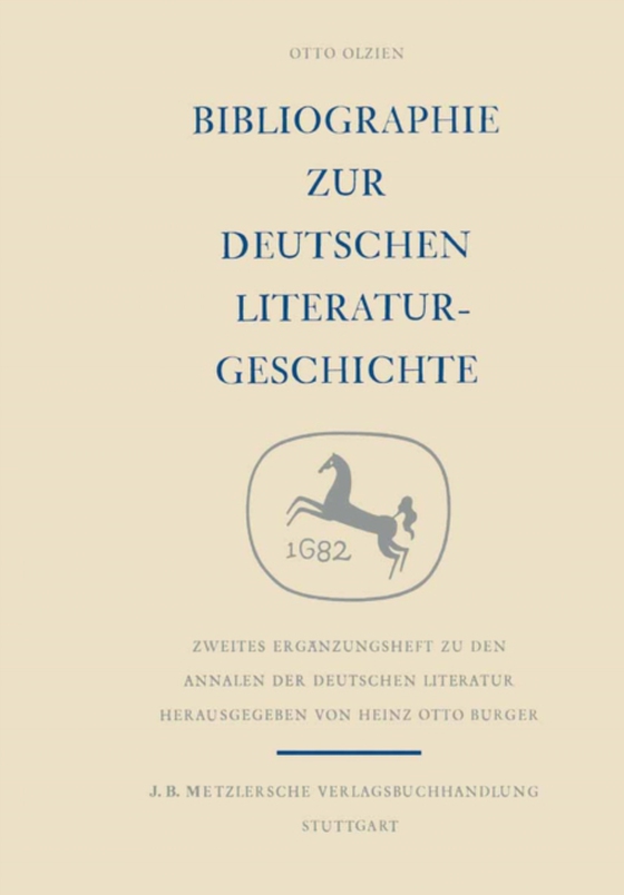 Bibliographie zur deutschen Literaturgeschichte (e-bog) af Olzien, Otto