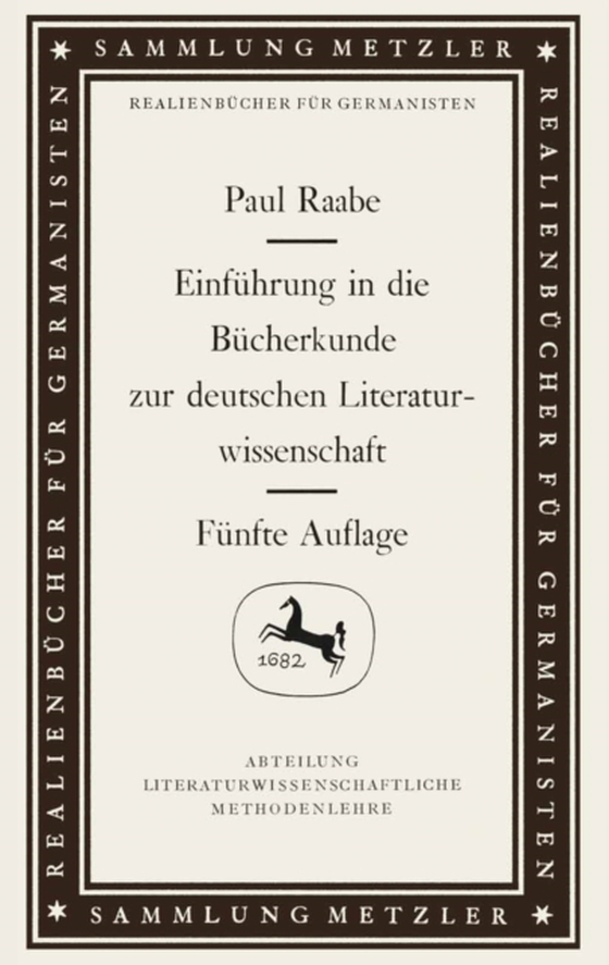 Einführung in die Bücherkunde zur deutschen Literaturwissenschaft