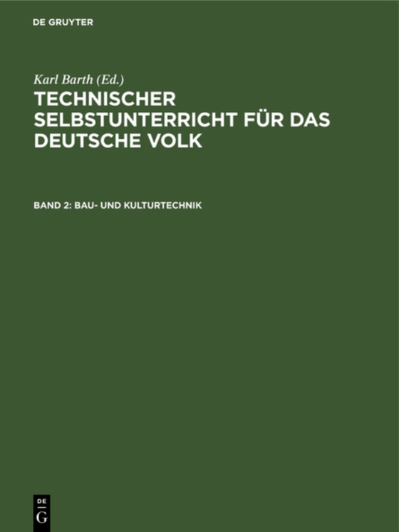 Bau- und Kulturtechnik (e-bog) af -