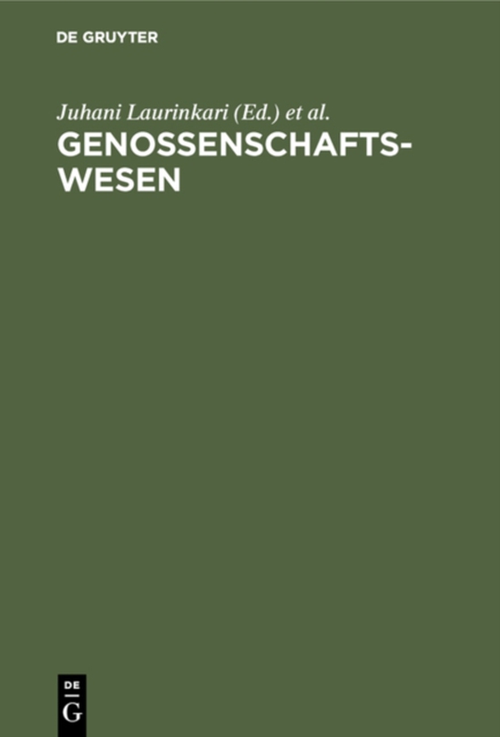 Genossenschaftswesen (e-bog) af -