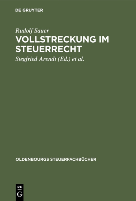 Vollstreckung im Steuerrecht (e-bog) af Sauer, Rudolf