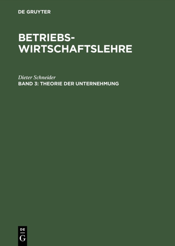 Theorie der Unternehmung (e-bog) af Schneider, Dieter