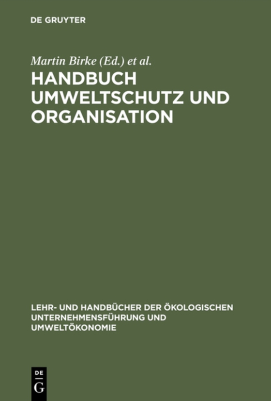 Handbuch Umweltschutz und Organisation (e-bog) af -