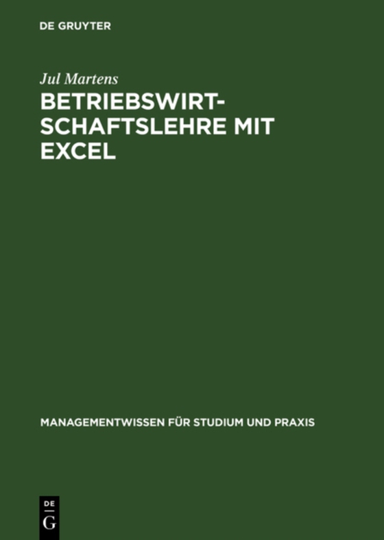 Betriebswirtschaftslehre mit Excel