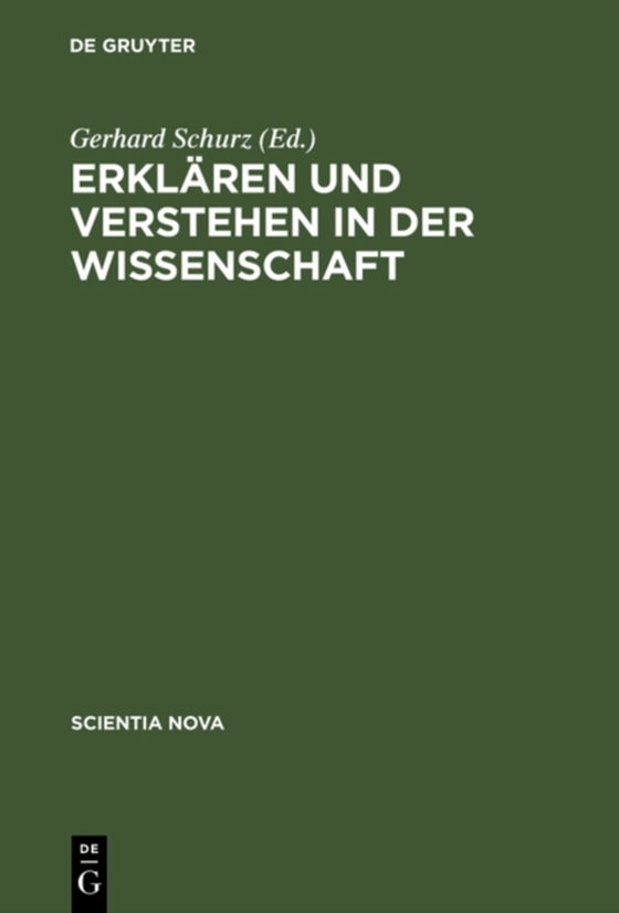 Erklären und Verstehen in der Wissenschaft (e-bog) af -