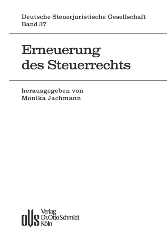 Erneuerung des Steuerrechts (e-bog) af -
