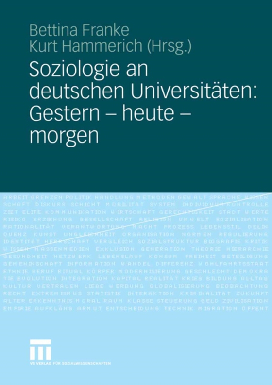 Soziologie an deutschen Universitäten: Gestern - heute - morgen (e-bog) af -