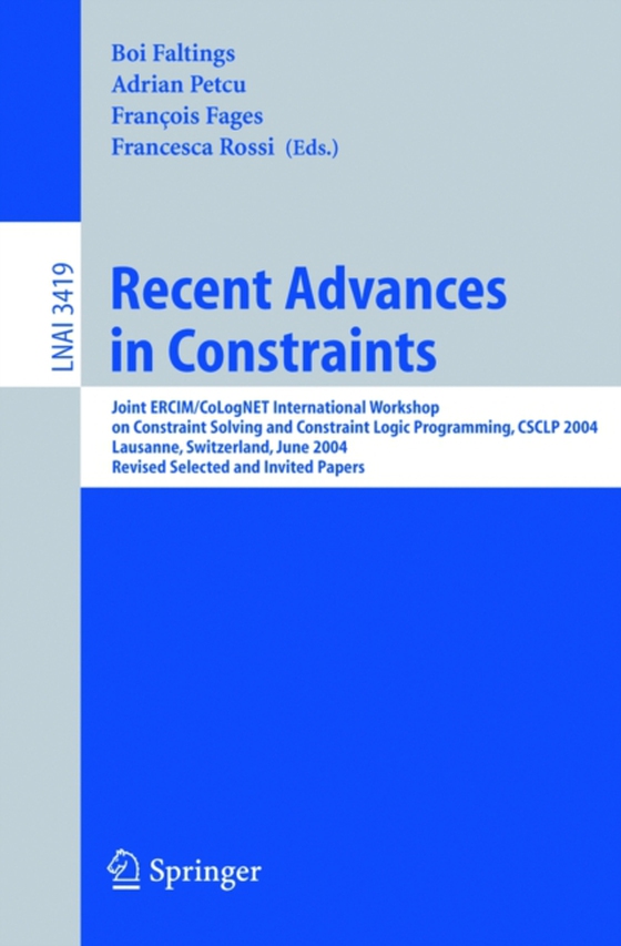 Recent Advances in Constraints (e-bog) af -