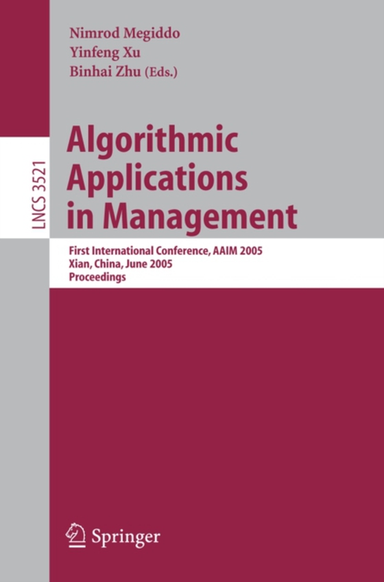 Algorithmic Applications in Management (e-bog) af -