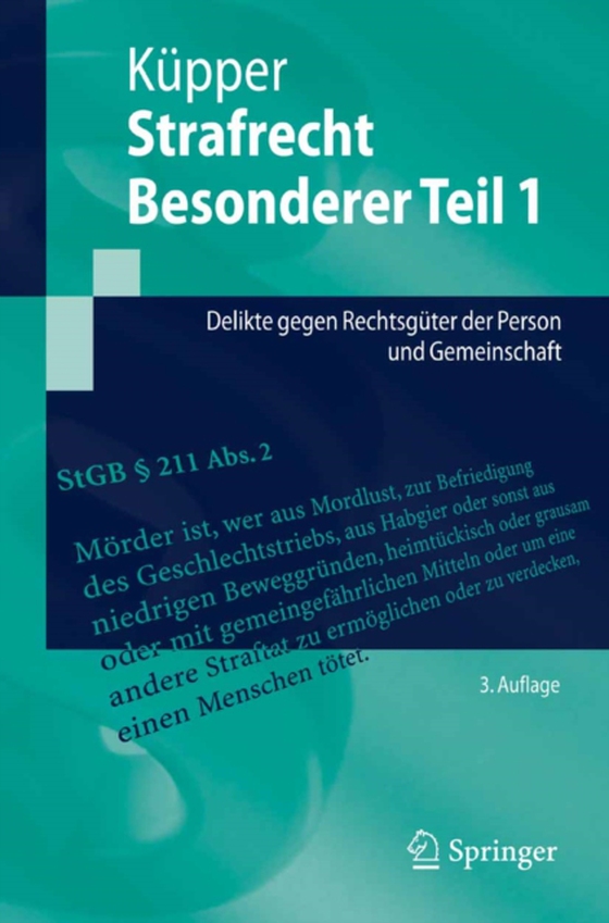 Strafrecht, Besonderer Teil 1