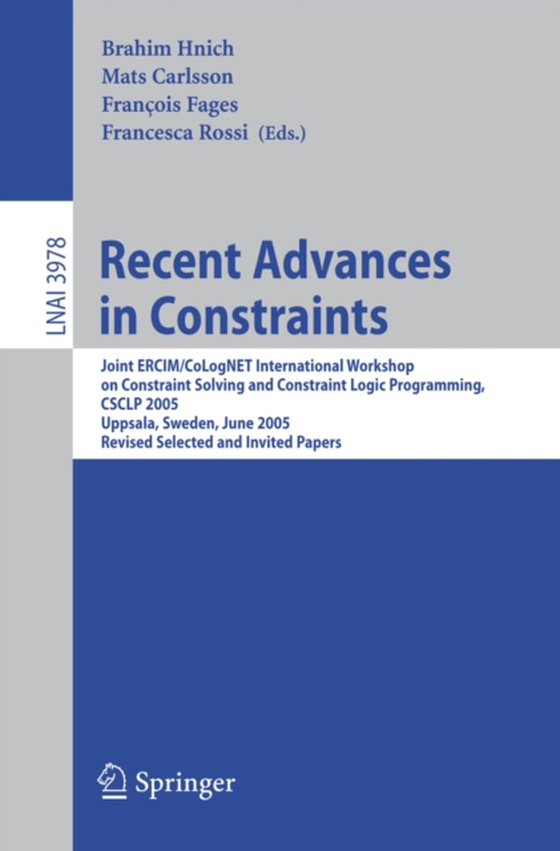 Recent Advances in Constraints (e-bog) af -