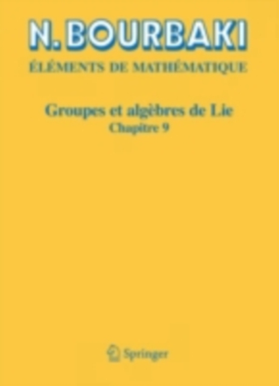 Groupes et algèbres de Lie