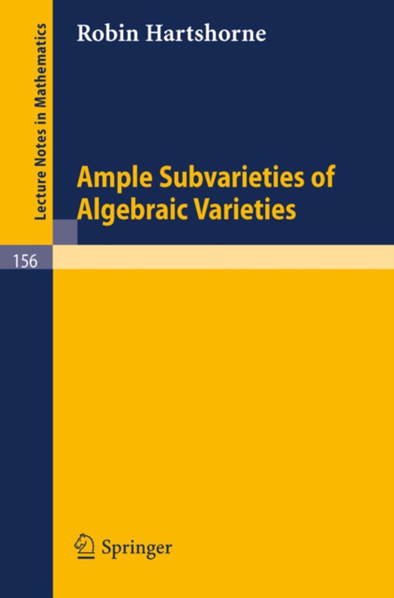 Ample Subvarieties of Algebraic Varieties (e-bog) af Hartshorne, Robin