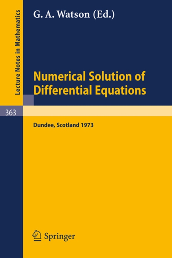 Conference on the Numerical Solution of Differential Equations (e-bog) af -