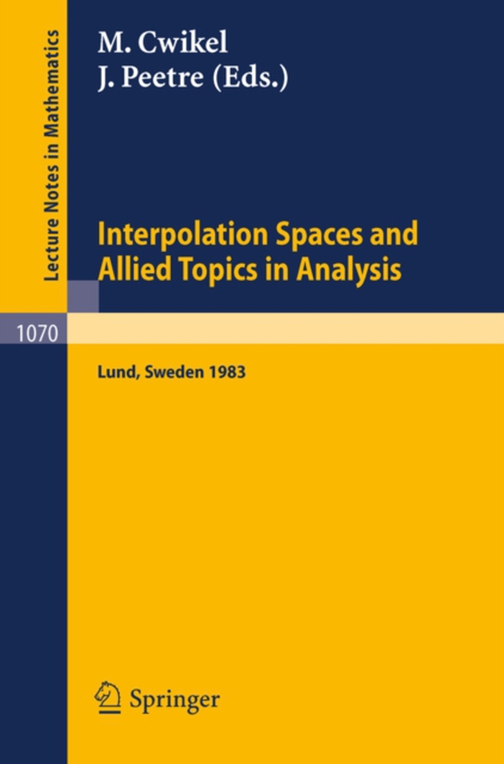 Interpolation Spaces and Allied Topics in Analysis (e-bog) af -