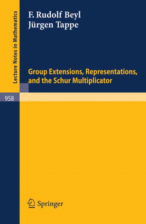 Group Extensions, Representations, and the Schur Multiplicator (e-bog) af Tappe, J.