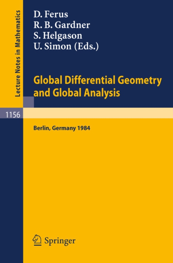 Global Differential Geometry and Global Analysis 1984 (e-bog) af -