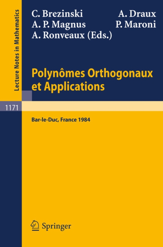 Polynomes Orthogonaux et Applications