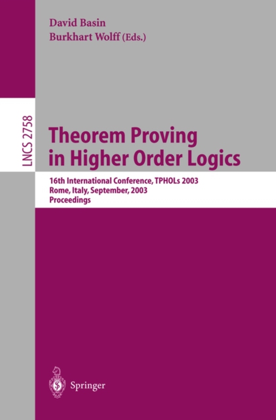 Theorem Proving in Higher Order Logics (e-bog) af -