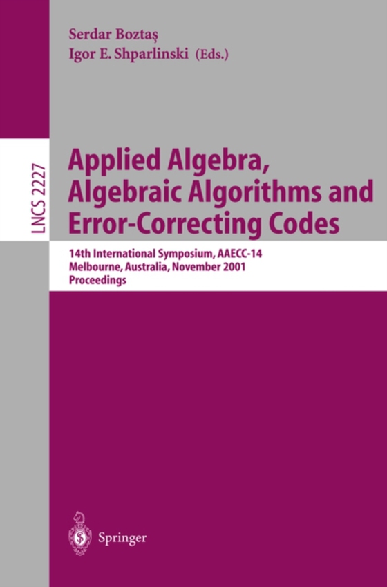 Applied Algebra, Algebraic Algorithms and Error-Correcting Codes (e-bog) af -