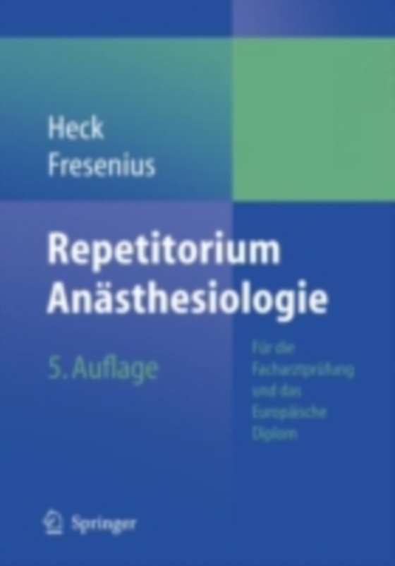 Repetitorium Anästhesiologie (e-bog) af Fresenius, Michael