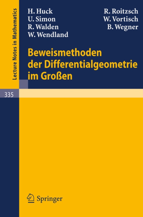 Beweismethoden der Differentialgeometrie im Großen