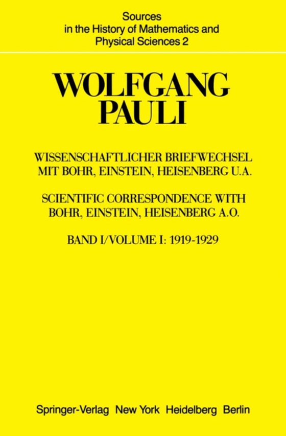 Wissenschaftlicher Briefwechsel mit Bohr, Einstein, Heisenberg u.a.