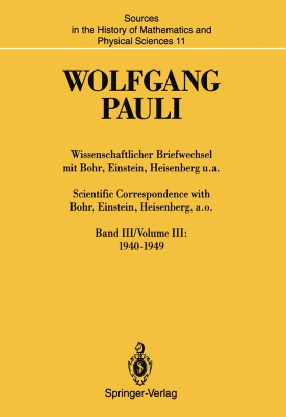 Wissenschaftlicher Briefwechsel mit Bohr, Einstein, Heisenberg u.a. / Scientific Correspondence with Bohr, Einstein, Heisenberg, a.o. (e-bog) af Pauli, Wolfgang