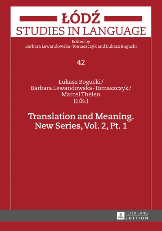 Translation and Meaning. New Series, Vol. 2, Pt. 1 (e-bog) af -