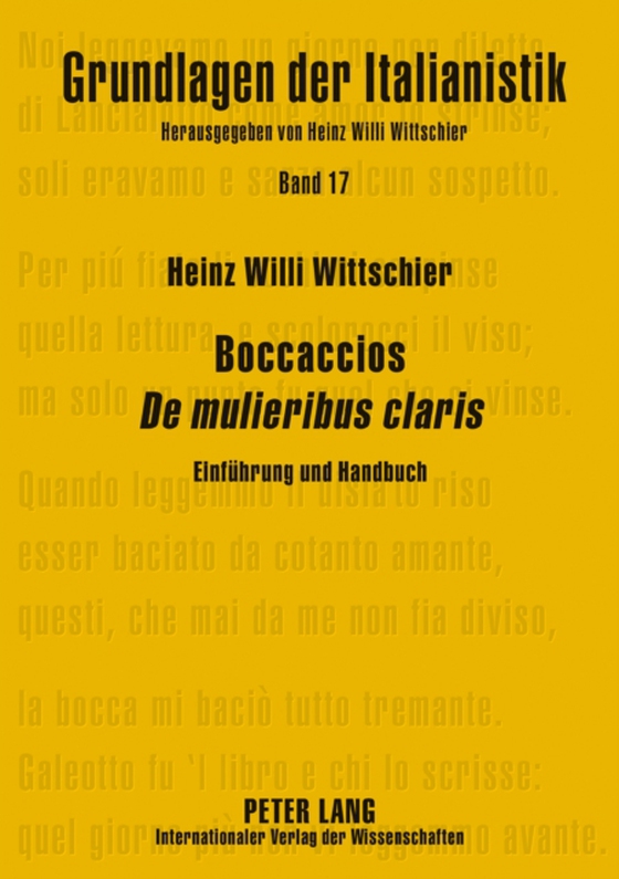 Boccaccios «De mulieribus claris» (e-bog) af Heinz Willi Wittschier, Wittschier