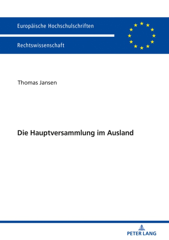 Die Hauptversammlung im Ausland (e-bog) af Thomas Jansen, Jansen