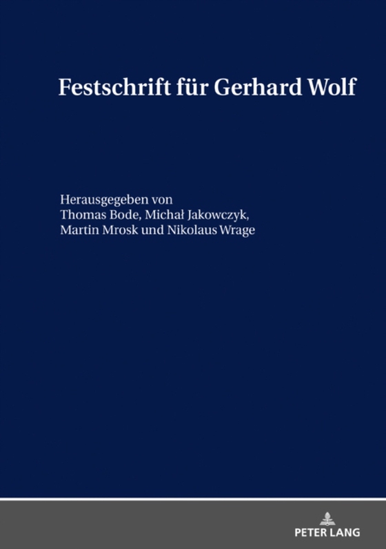 Festschrift fuer Gerhard Wolf