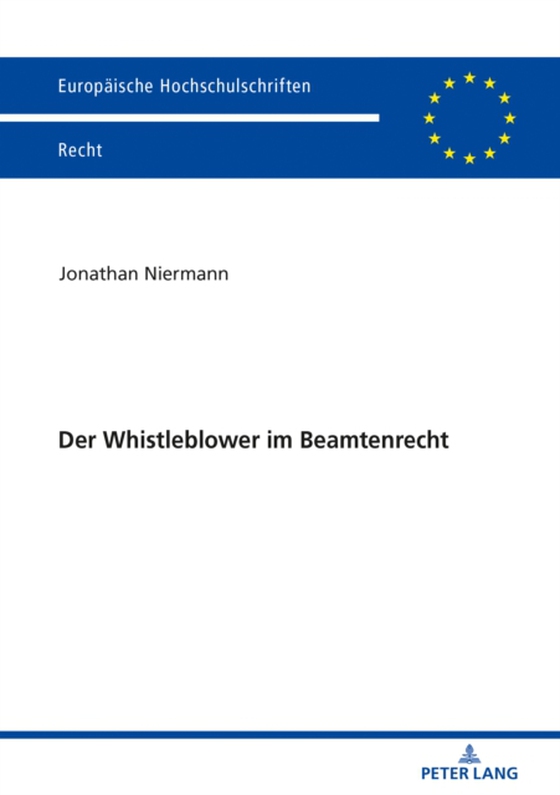 Der Whistleblower im Beamtenrecht (e-bog) af Jonathan Niermann, Niermann