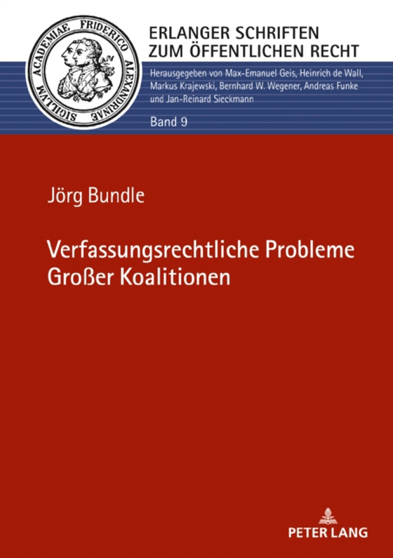 Verfassungsrechtliche Probleme Großer Koalitionen (e-bog) af Jorg Bundle, Bundle