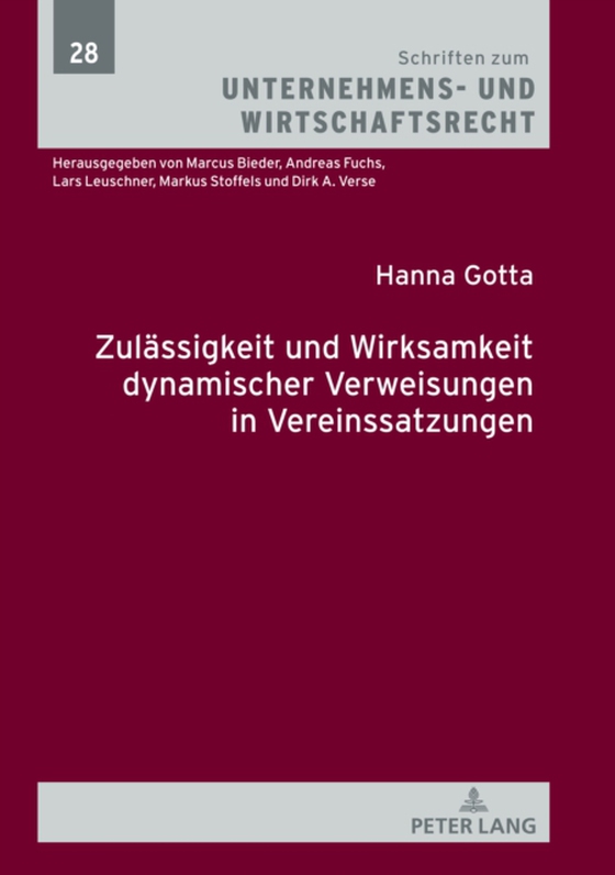 Zulaessigkeit und Wirksamkeit dynamischer Verweisungen in Vereinssatzungen