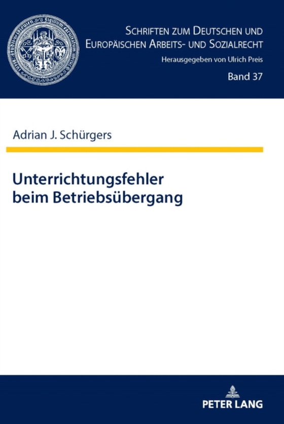 Unterrichtungsfehler beim Betriebsuebergang (e-bog) af Adrian Schurgers, Schurgers