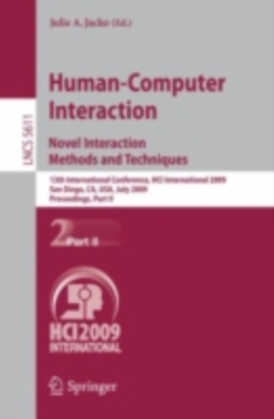 Human-Computer Interaction. Novel Interaction Methods and Techniques (e-bog) af -