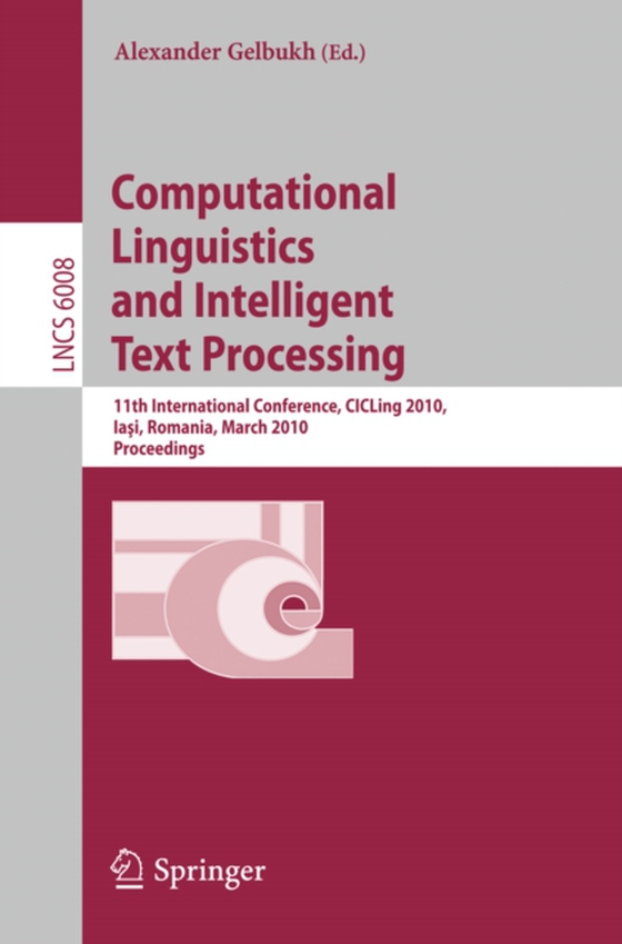 Computational Linguistics and Intelligent Text Processing (e-bog) af -