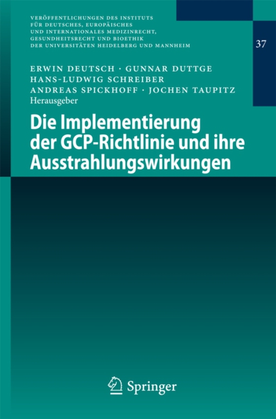 Die Implementierung der GCP-Richtlinie und ihre Ausstrahlungswirkungen (e-bog) af -