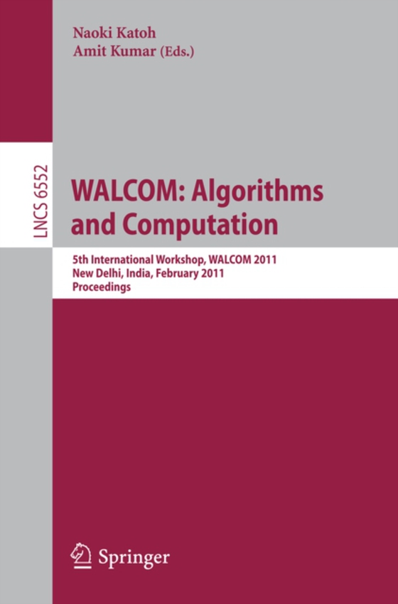 WALCOM: Algorithms and Computation (e-bog) af -