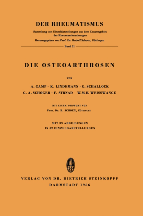 Die Osteoarthrosen