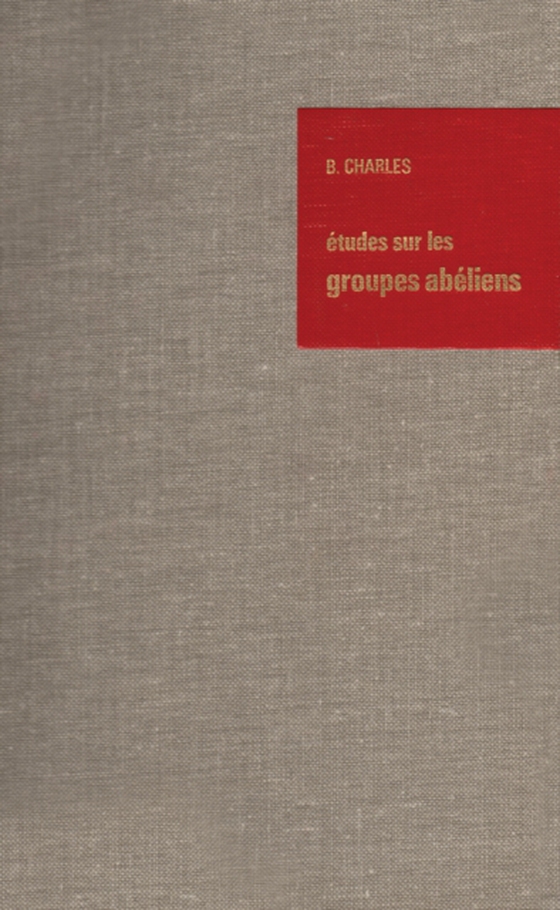 Etudes sur les Groupes Abeliens / Studies on Abelian Groups